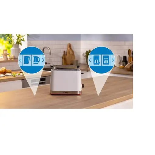 Bosch TAT4M221 tostadora 2 rebanada(s) 950 W Blanco