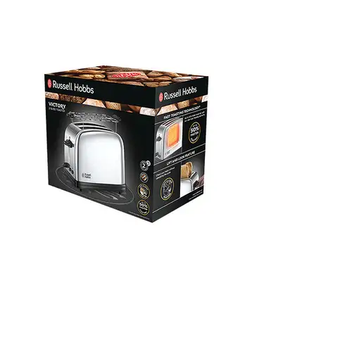 Russell Hobbs 23310-56 tostadora 6 2 rebanada(s) 1670 W Negro, Acero inoxidable