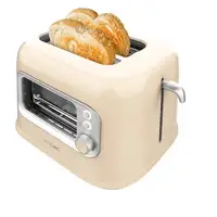 Cecotec RetroVision Beige 5 2 rebanada(s) 700 W Beige, Acero inoxidable