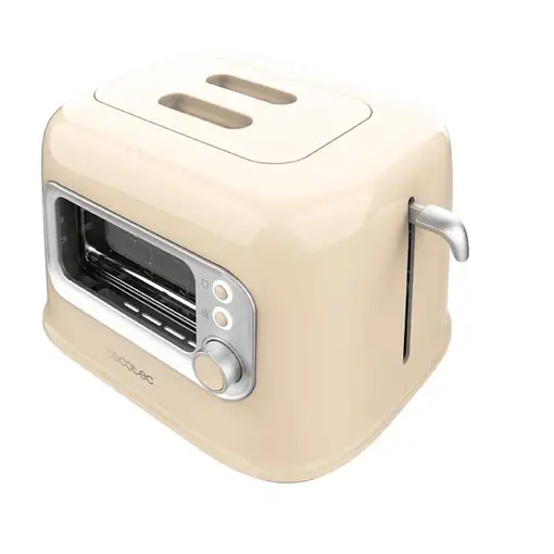 Cecotec RetroVision Beige 5 2 rebanada(s) 700 W Beige, Acero inoxidable