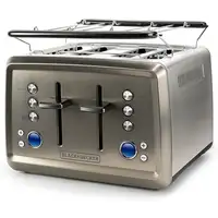 Black & Decker BXTO1960E tostadora 4 rebanada(s) 1960 W Acero inoxidable