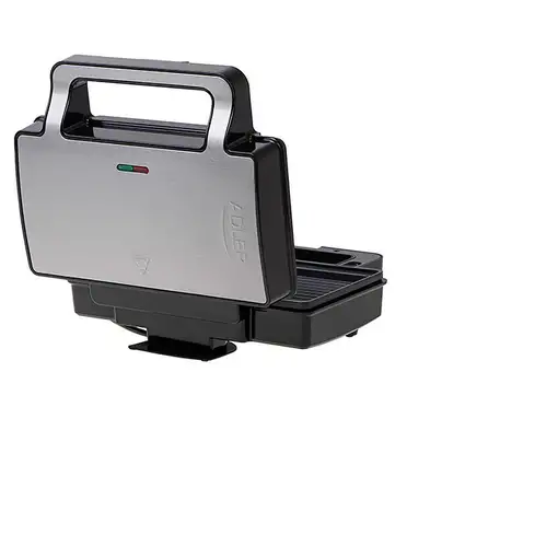 Adler AD 3073 sandwichera 1400 W Negro, Plata