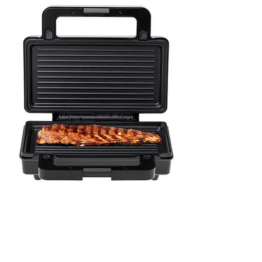 Adler AD 3073 sandwichera 1400 W Negro, Plata