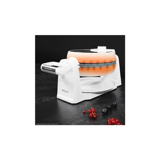 Cecotec Gofrera Fun Gofrestone Sphere. 1000 W, Revestimiento Antiadherente RockSto
