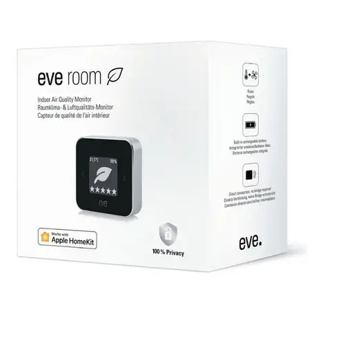 Eve Room sensor ambiental para hogares inteligentes Inalámbrico