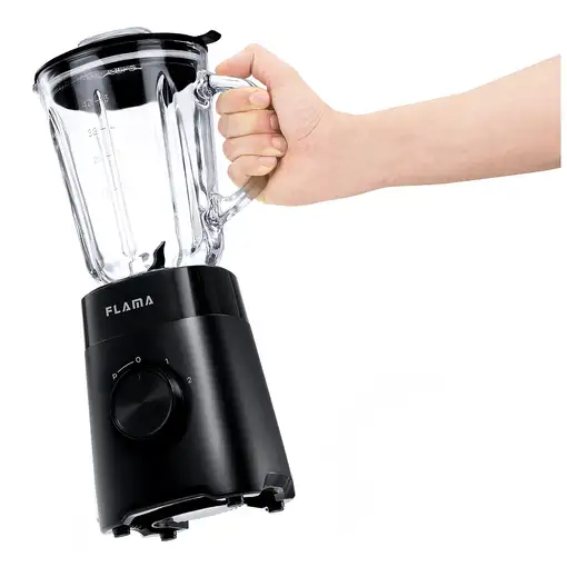Flama 2232FL 1,2 L Batidora de vaso 1000 W Negro, Transparente
