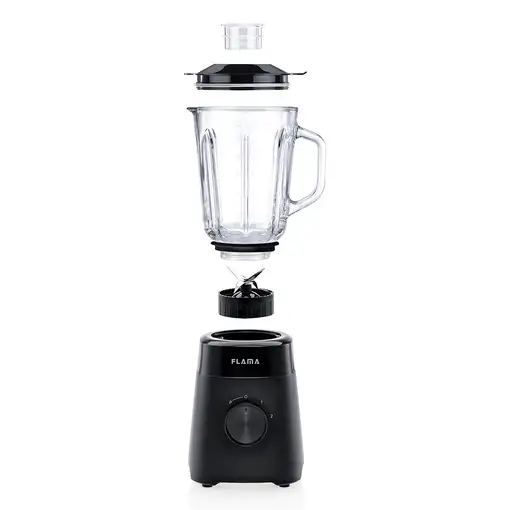 Flama 2232FL 1,2 L Batidora de vaso 1000 W Negro, Transparente