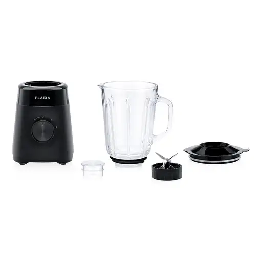 Flama 2232FL 1,2 L Batidora de vaso 1000 W Negro, Transparente