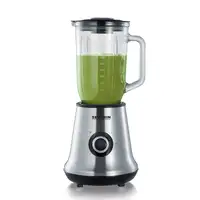 Severin SM 3734 licuadora 1 L Batidora de vaso 500 W Negro, Acero inoxidable