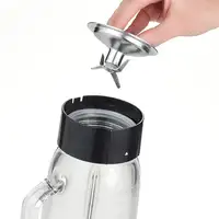 Severin SM 3734 licuadora 1 L Batidora de vaso 500 W Negro, Acero inoxidable