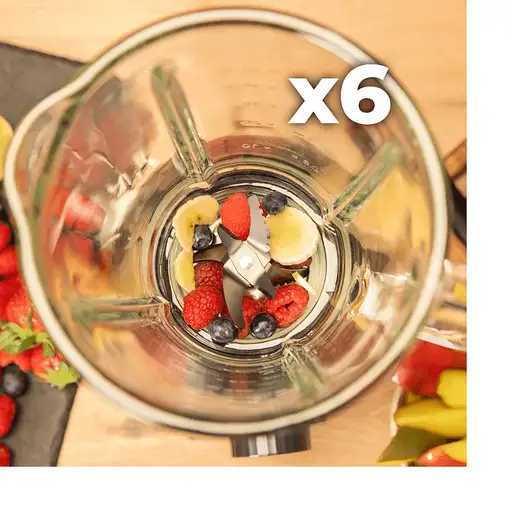 Cecotec 04393 licuadora 1,8 L Batidora de vaso 2200 W Negro, Acero inoxidable