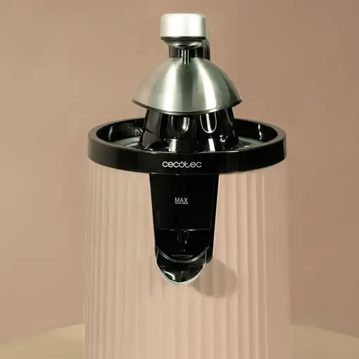 Cecotec Xqueeze RetroJuice 600 Exprimidor lenta 600 W Beige, Negro, Acero inoxidab