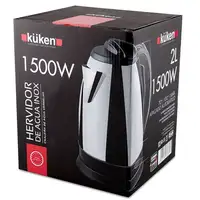 Küken 33670 tetera eléctrica 2 L 1500 W Negro, Acero inoxidable