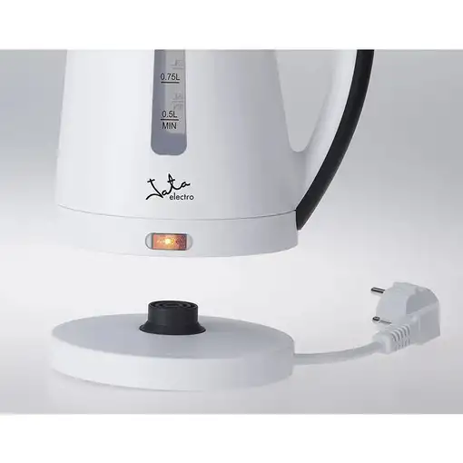JATA HA701 tetera eléctrica 1 L 2200 W Negro, Blanco