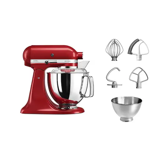 KitchenAid Artisan 5KSM175PS Batidora de varillas 300 W Rojo
