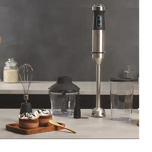 Cecotec 04272 licuadora 0,8 L Batidora de inmersión 1500 W Negro, Acero inoxidable