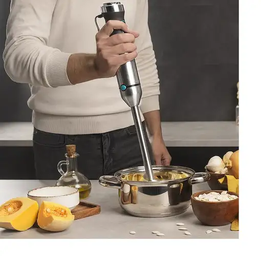 Cecotec 04272 licuadora 0,8 L Batidora de inmersión 1500 W Negro, Acero inoxidable