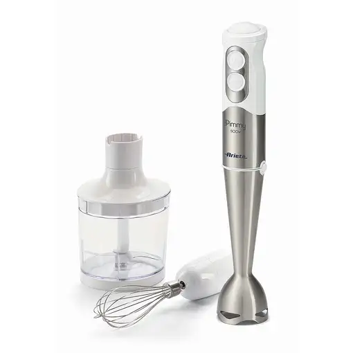 Ariete Pimmy 0,5 L Batidora de inmersión 500 W Acero inoxidable, Blanco