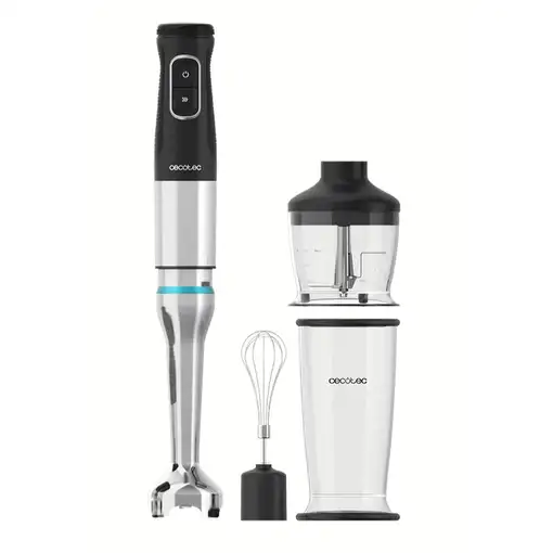 Cecotec 03976 licuadora Batidora de inmersión 1500 W Negro, Acero inoxidable