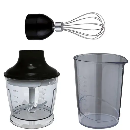 Nevir NVR-8360BA SET licuadora 0,5 L Batidora de inmersión 1200 W Negro, Acero ino