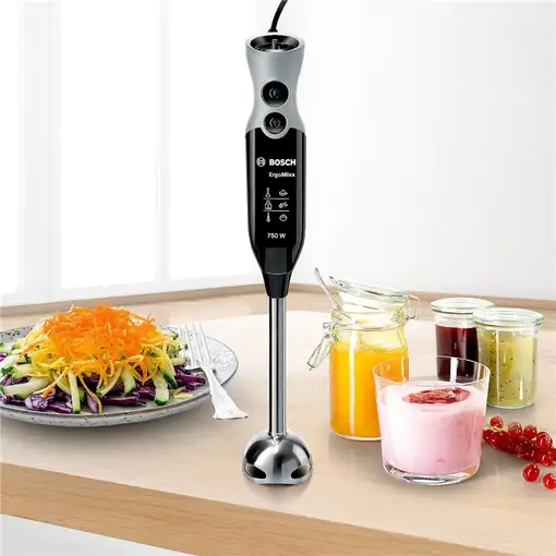 Bosch MSM67170 licuadora Batidora de inmersión 750 W Negro, Plata