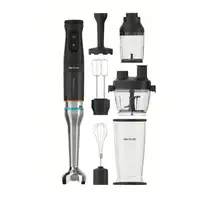 Cecotec 03963 licuadora Batidora de inmersión 1500 W Negro, Acero inoxidable