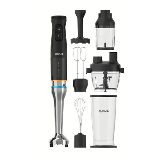 Cecotec 03963 licuadora Batidora de inmersión 1500 W Negro, Acero inoxidable