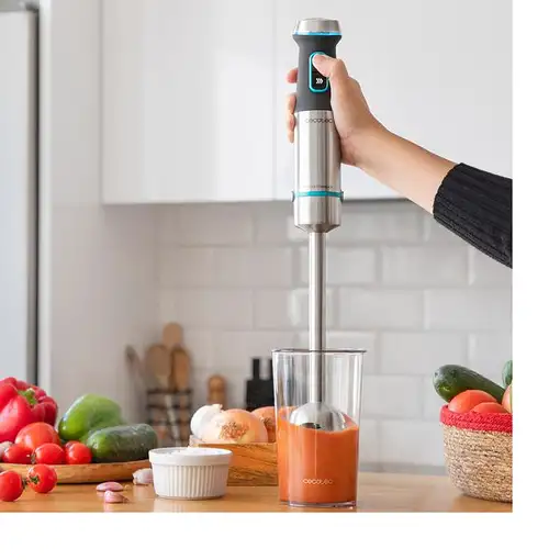 Cecotec Power TitanBlack 1200 XL Cream&Crush 0,8 L Batidora de inmersión 1200 W Ne