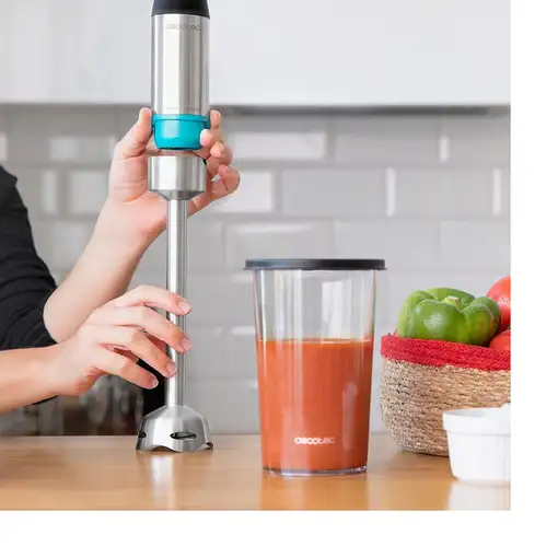 Cecotec Power TitanBlack 1200 XL Cream&Crush 0,8 L Batidora de inmersión 1200 W Ne