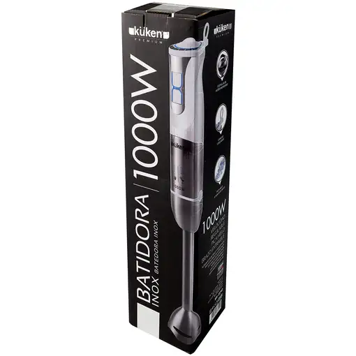 Küken 33742 licuadora 0,6 L Batidora de inmersión 1000 W Acero inoxidable, Blanco