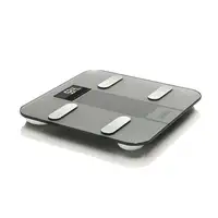 Laica PS7005 báscula de baño Rectángulo Gris, Acero inoxidable Báscula personal el