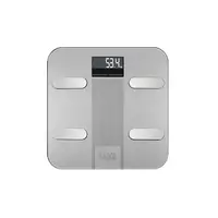 Laica PS7005 báscula de baño Rectángulo Gris, Acero inoxidable Báscula personal el