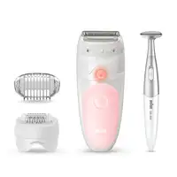 Braun Silk-épil 5 81706349 depiladora 28 pinzas Blanco, Rosa