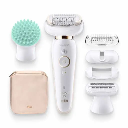 Braun Silk-épil 9 81688638 depiladora 40 pinzas Blanco, Oro