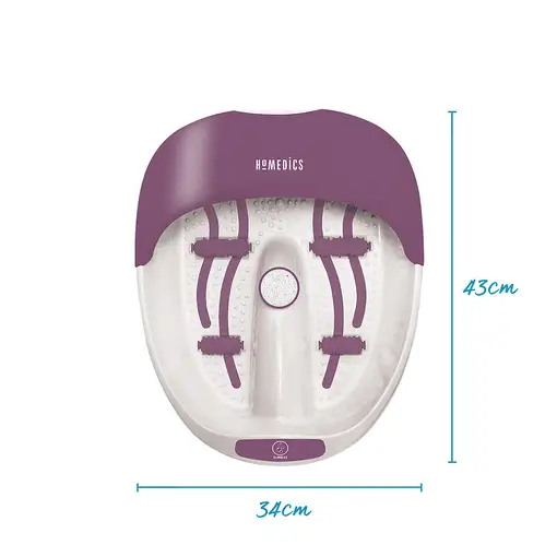 HoMedics FS-100DB-EU bañera de pies Púrpura, Blanco
