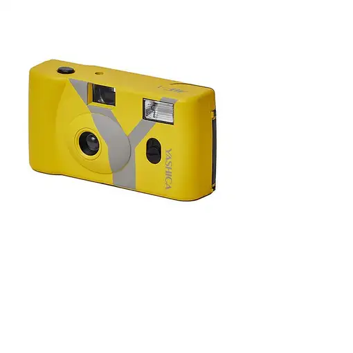 Yashica MF-1 Cámara analógica compacta 35 mm Amarillo