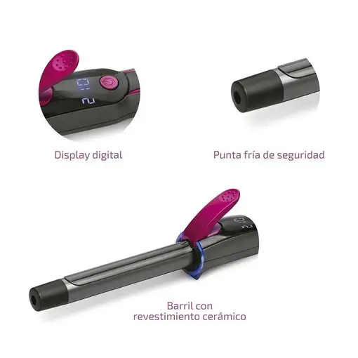 Ufesa Ringlet Rizador de pelo Caliente Gris 1,8 m