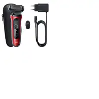 Braun Series 6 61-R1000s Máquina de afeitar de láminas Negro, Rojo
