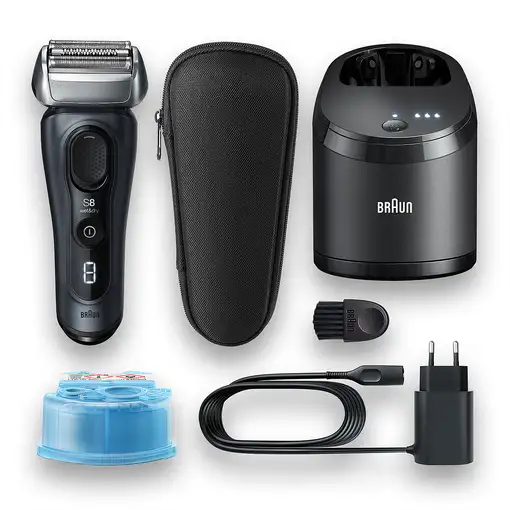 Braun Series 8 8463cc Máquina de afeitar de láminas Recortadora Gris
