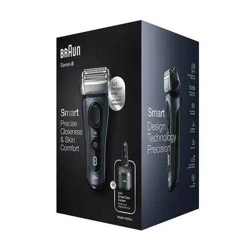 Braun Series 8 8463cc Máquina de afeitar de láminas Recortadora Gris