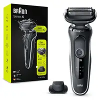 Braun Series 5 51-W1200s Máquina de afeitar de láminas Recortadora Negro, Blanco