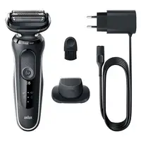 Braun Series 5 51-W1200s Máquina de afeitar de láminas Recortadora Negro, Blanco