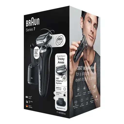 Braun Series 7 71-N7200cc Máquina de afeitar de láminas Recortadora Negro