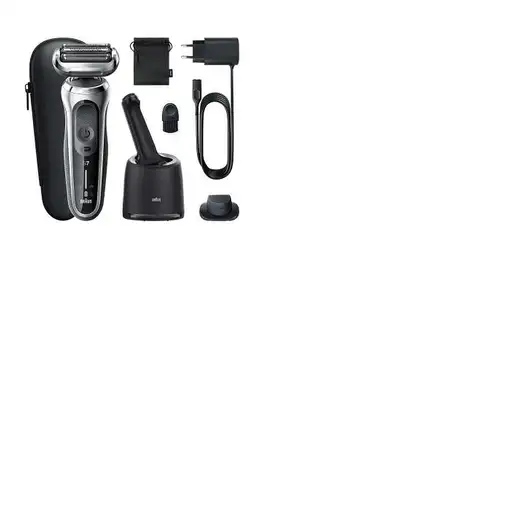 Braun Series 7 71-S7200cc Máquina de afeitar de láminas Recortadora Negro, Plata