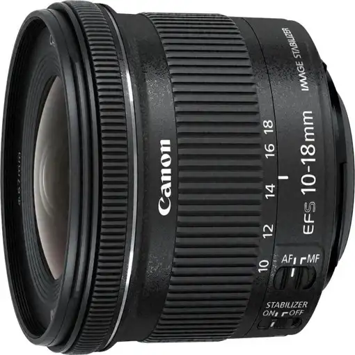 Canon EF-S 10-18mm f/4.5-5.6 IS STM + EW-73C + Lens Cloth SLR Objetivo ultra ancho