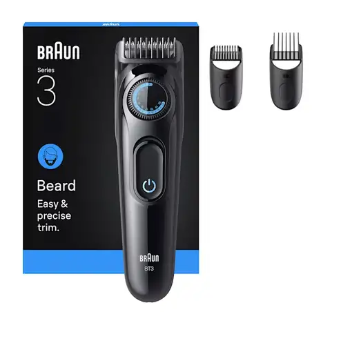 Braun BT3520 depiladora para la barba Batería 40 2 cm Negro, Azul
