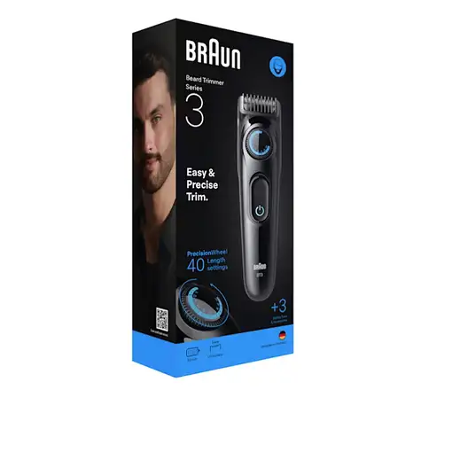 Braun BT3520 depiladora para la barba Batería 40 2 cm Negro, Azul