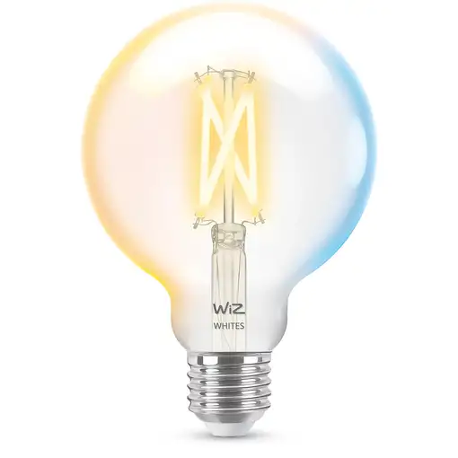 WiZ Bombilla con filamento transparente 60 W G95 E27