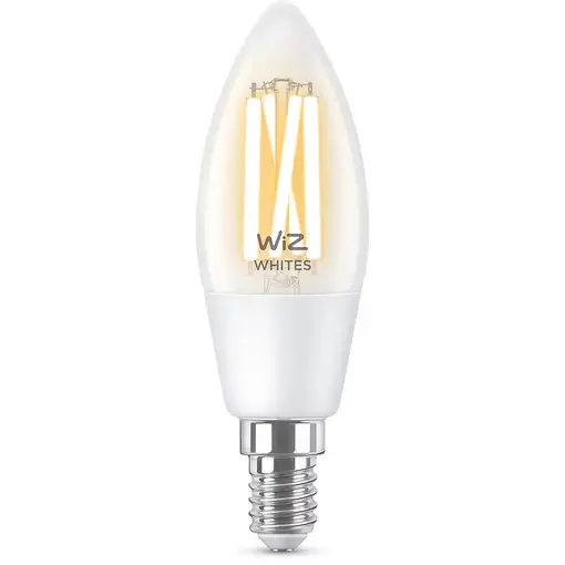 WiZ Vela con filamento transparente 40 W C35 E14