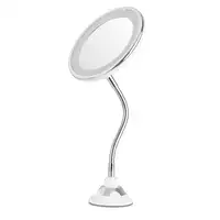 Orbegozo ESP 1020 espejo para maquillaje Ventosa Alrededor Plata, Blanco
